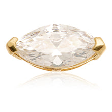 Internal Gold Marquise Gem