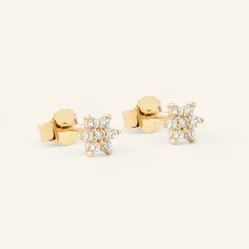 Single Daisy Earring - Butterfly Back