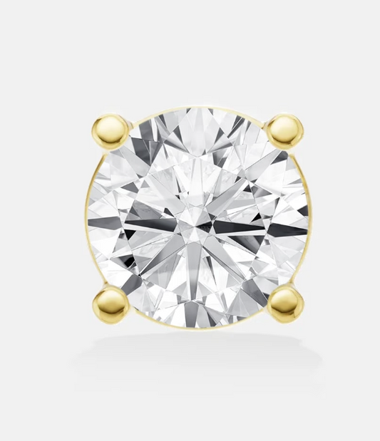 4 Prong, 3mm Lab Diamond - Threadless Pin