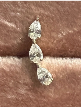 Climbing Pear Diamonds - Threadless Pin