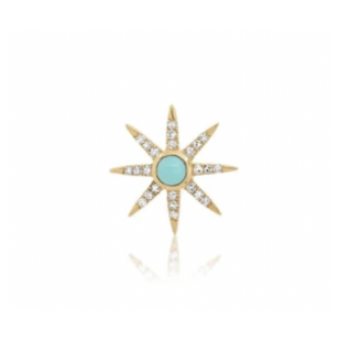 Turquoise Sun - Threadless Pin