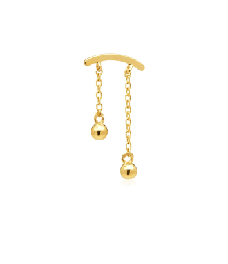Double Hand Curved Bar - Threadless Pin
