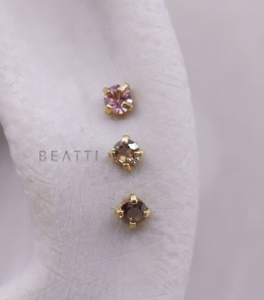 1.5 mini Honey prong gemstone